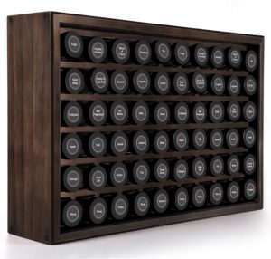 vintage wooden spice rack