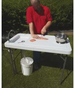 portable fish cleaning table