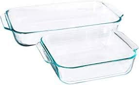 pyrex 2-piece glass bakeware set