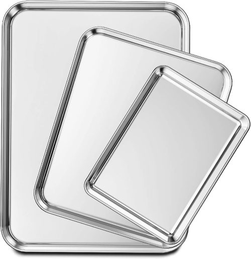 Wildone Stainless Steel Cookie Sheet Baking Pan