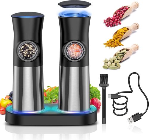 USB Rechargeable Automatic Pepper Mill Grinder
