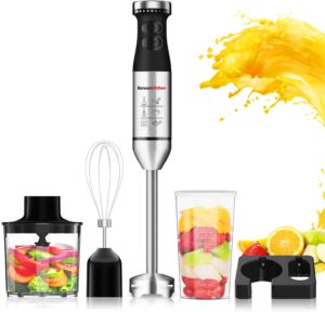 225W 9-Speed Stainless Steel Hand Blender Set 