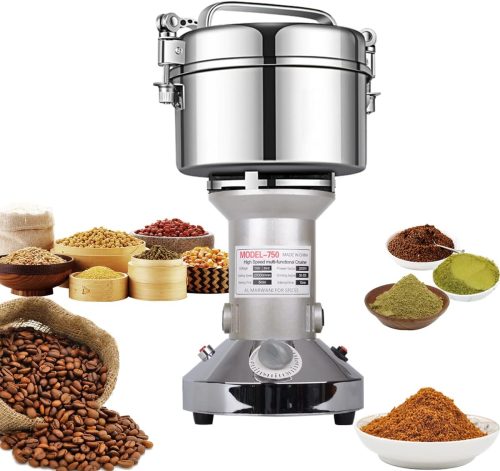 High Speed Electric Stainless Steel Grinder for Cereals, Corn and Flour
