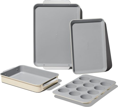 A set of five ceramic bakeware